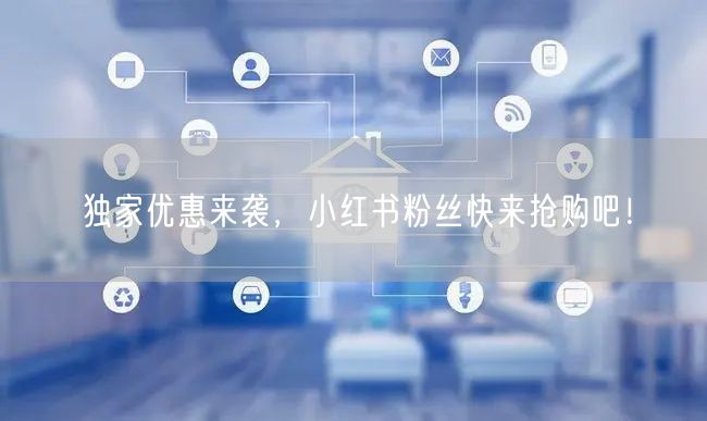 独家优惠来袭，小红书粉丝快来抢购吧！