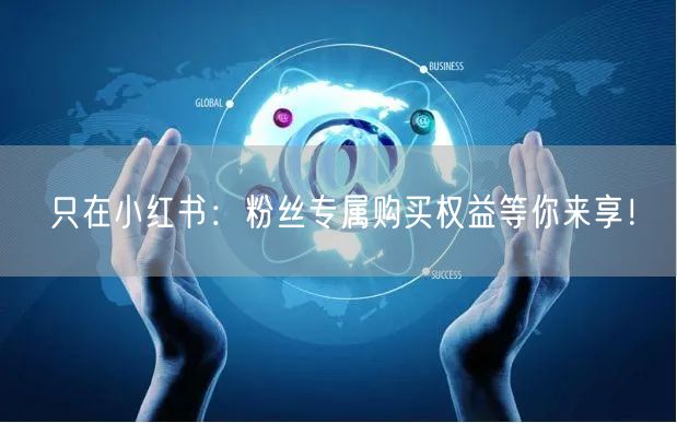 只在小红书：粉丝专属购买权益等你来享！