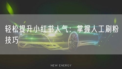 轻松提升小红书人气：掌握人工刷粉技巧