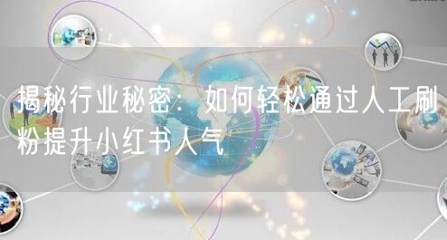 揭秘行业秘密：如何轻松通过人工刷粉提升小红书人气