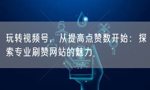 玩转视频号，从提高点赞数开始：探索专业刷赞网站的魅力