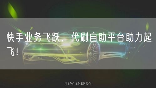 快手业务飞跃，代刷自助平台助力起飞！