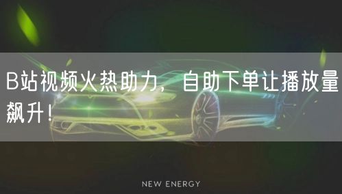 B站视频火热助力，自助下单让播放量飙升！
