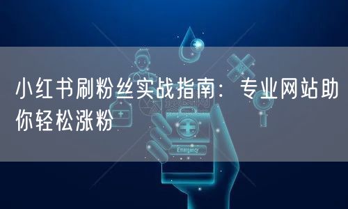 小红书刷粉丝实战指南：专业网站助你轻松涨粉