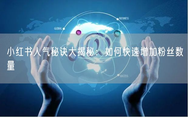 小红书人气秘诀大揭秘：如何快速增加粉丝数