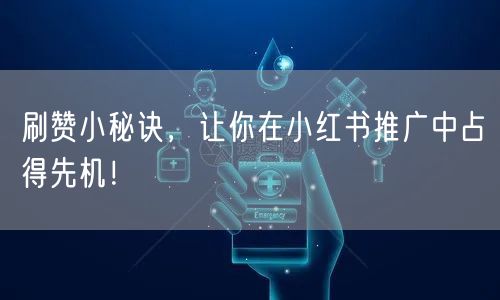 刷赞小秘诀，让你在小红书推广中占得先机！