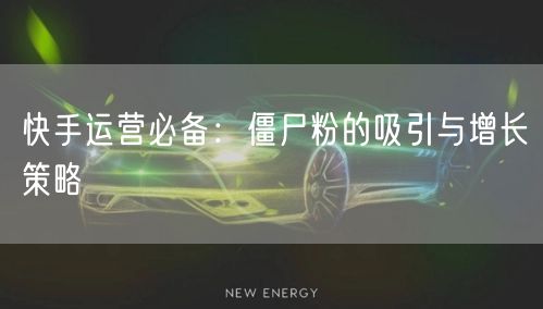 快手运营必备：僵尸粉的吸引与增长策略