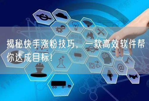 揭秘快手涨粉技巧，一款高效软件帮你达成目标！