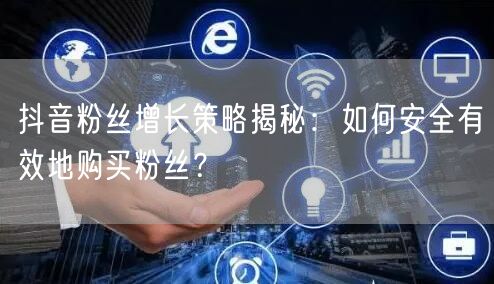 抖音粉丝增长策略揭秘：如何安全有效地购买粉丝？