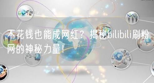不花钱也能成网红？揭秘bilibili刷粉网的神秘力量！