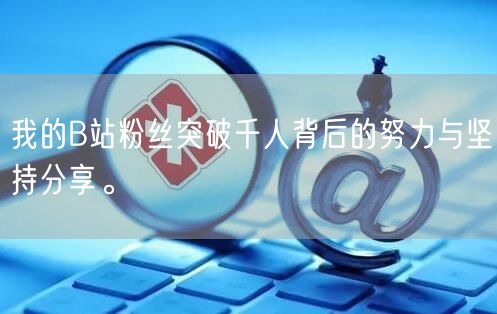 我的B站粉丝突破千人背后的努力与坚持分享。