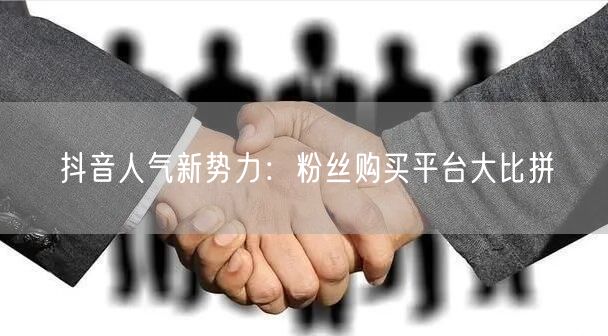 抖音人气新势力：粉丝购买平台大比拼