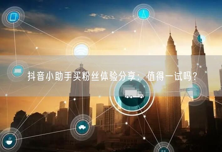抖音小助手买粉丝体验分享：值得一试吗？