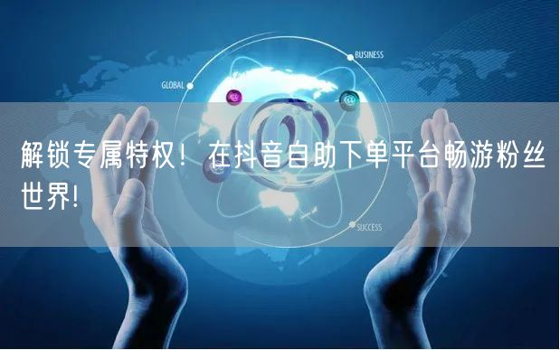 解锁专属特权！在抖音自助下单平台畅游粉丝世界!